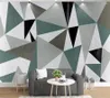 Tapeten Wellyu Custom Tapel Papel de Parde Nordic Style Moderne minimalistische geometrische abstrakte Hintergrund Wand Dekorative Farbe