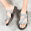 Slippers Plus Size Heren Open Teen 2024 Outdoor Zomer Casual Strand Schoenen Voor Mannen Zachte Zool Slip Op platte Slides