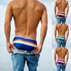 Underpants MONERFFI Mens Triangular Swimwear Low Rise Sexy Pouch Male Swimming Briefs Stripe Swimsuit Man Surf Swim Trunks Beach Shorts