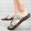 Slippers Plus Size Heren Open Teen 2024 Outdoor Zomer Casual Strand Schoenen Voor Mannen Zachte Zool Slip Op platte Slides