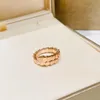 bague de créateurs de manchette serpenty 18k anneau en or argent rose rose couple couple a anneau de diamant banc de bijoux joyeuse femme mans beaux anneaux de style sœur cadeau