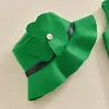 Set di abbigliamento Bambino neonato Neonata Costume da St. Patty Trifoglio senza maniche Canotte con pantaloncini e set di cappelli scaldamuscoli a righe