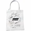 Ateez Koreaanse Kpop Fans Collecti Canvas Tas Casual Grote Handtassen Voor Vrouwen Dames Winkel Handtas Print Grote Capaciteit Tas r2VX #