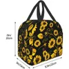 Sunfr Sac à lunch isolé pour femmes hommes Sac fourre-tout isotherme Wable Boîte à lunch réutilisable Léger pour le travail de bureau Pique-nique Plage p0ju #