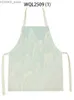 Aprons Fresh Simple Floral Pattern Linen Sleeveless Hand Rub Waist Apron Adult Home Decoration Kitchen Cleaning Tools Tablier Cuisine Y240401