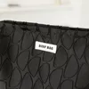 Black Ladies Makeup Bag Portable Sanitary Servett förvaringsväska stor kapacitet resor toalettståväska ins canvas d7rq#