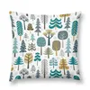 Pillow Snowy Woods / White Throw Luxury Sofa S Cover Set