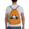 Aangepaste gym Fitn Logo Drawring -tassen voor winkel Yoga Backpacks Women Men Men Sport Gym Sackpack C4U3#