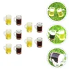 Wine Glasses 10 Pcs Micro Landscape Ornament Mini Fridge Accessories Decorations Resin Child