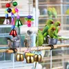 Autres fournitures d'oiseaux 2pcs perroquet cloche jouet coloré suspendu cage morsure pour perruche conure ara