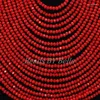 Necklace Earrings Set Amazing Big Full Beads Red Women Costume African Bridal Nigerian Wedding Crystal ABK597