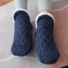 2022 chaussettes en laine d'hiver les femmes épaississent les chaussettes de chambre à coucher de maison chaudes hommes mâles non gliptres chauds chauds snow chaussettes calcitines mujer