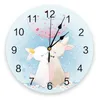 Wanduhren Herz Blume Cartoon Schöne Tier Runde Uhr Hängen Stille Home Interior Schlafzimmer Wohnzimmer Büro Dekor