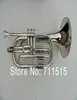 Silver Plated Marching Baritone Horn Bb Brass Music Instrument Horn With Mouthpiece Nylon Case 2619964