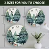 Wall Clocks Christmas Tree Gift Box Round Clock Modern Design Kitchen Hanging Watch Home Decor Silent