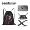 Mied Football Soccer DrawString ryggsäck Gym Sports Sackpack String Bag för träning J45U#