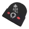 Designers Womens Luxury Hats Marque Chanie Mens Cap Girls Girls Automne Hiver Headgear Sanskrit Heart Cross Tricoted Hat Caps Outdoor Caps Wool Cashmere Casquette KSQ2