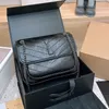 Designer saco de corrente bolsa de ombro rugas bolsa de couro fosco listra diagonal bolsa de couro moda mensageiro saco feminino luxo crossbody sacos