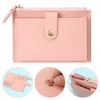 Lindo Fi PU cuero Mini monedero mujer Color sólido bolsos porta tarjetas de crédito pequeña cartera Mey bolso monedero tarjetero 5096 #