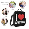 Eu amo Wrestling Throw Pillow para venda 3 em 1 Set 17 Inch Backpack Lunch Bag Pen Bag Picnics Creative Firm Lunch Tote Snug B8qc #