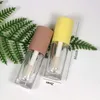 Storage Bottles White Lip Oil Pink Glaze Bottle Lipgloss Tube 50 Pcs 6ml Clear Plastic Brush Rod Gloss