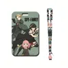 1 SET JAPANSKA ANIME SPYXFAMILY CARD CASES CARD LANYARD KEY LANYARD COSPLAY BADGE ID KORT HALLER NECK REPS KEYCHAINS ANAA B9AZ#