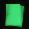 Adesivos de janela 10pcs Folha luminosa de psiquiatra de calor que brilha nos filmes escuros Decoração translúcida para material DIY Ornamento pintado à mão