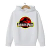 Jurassic Park con cappuccio autunno Dinosaur per bambini vestiti per ragazzi abiti da ragazzo ragazza felpa con cappuccio con cappuccio giurassic world kawaii vestiti