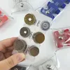 Sacs de rangement Classification des pièces de monnaie PVC Boîte en plastique Clip avec boucle d'alpinisme Collection Transparent