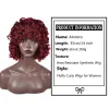 Parrucche Parrucche sintetiche corte per cosplay per donna 14 pollici Bacchetta soffice riccia Filo ad alta temperatura Nero Biondo Parrucca da donna nera Alororo