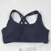 Lu Lu Lu Lemon Lemão Sólmol Bra Sports Sports Fitness Bra Bra Gym Casual colete de running secation sweat wicking ioga respirável BRA de 4 corda