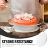 Elimina Contenitori Base Cake Circle vassoio vassoio rotondo Basso Corso di alimentazione Decori di carta Decorativo Sorma bianca