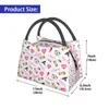 Rosa Enfermeira Vida Isolada Lunch Tote Bag para Mulheres Enfermagem Impressão Médica Portátil Thermal Cooler Bento Box Work Travel Food Bags 57vj #