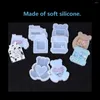 Keychains Silicone Type 5-Piece Set Interior DIY Handmade Pendant Keychain Ornament Resin Decoration Reusable