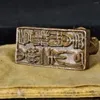 Figurines décoratives Antique éléphant sceau faisant vieux et objets Bronze papier Ballast rétro bureau