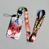 1 Setzen Sie japanische Anime -Karten -Karten Karten Lanyard Key Lanyard Cosplay Badge ID -Karten Halter Halter Gurte Schlüsselanhänger Angriff Titan i5yo#