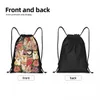 Shiba Inu sac à cordon femmes hommes Portable sac de sport de sport Kawaii japonais chien et Fr boutique sacs à dos de stockage B043 #