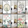 Window Stickers Household Privacy Sticker Landscape Painting Film Electrostatic Adhesive Free Decorative Glass