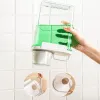 Fleranvändningstvättpulver tvättmedel dispenser matkorn ris lagring behållare häll pip mätkopp tvättmedel låda