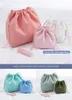 27*20 см. Сплошные шнурки карманы Eco Mrecabitable Canvas Shop Bags Women Women Mraving Storage Mage Cott Mated Bag Bag V56J#