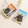 Горячая смешная книга рисования DIY Scratch Book Black Cardboar