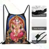 Lord Ganesh Shri Ganesh Hindu Lord Chakra Cool DrawString väskor Gym Bag Gym Softback Shop Bag Bag School Sport Bag Y2J5#