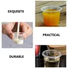 Disposable Cups Straws 200pcs Small Tasting Condiment Clear S Plastic Glasses