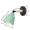 Lampa ścienna Nordic Sconce E27 Oprawa oświetleniowa Rotatable Metal Bedside Modern Prosty dla korytarza Schody w pomieszczeniu