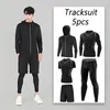 Zestawy biegowe 2024 Basketball Sportswear Gym Fitness Tracksuit Męski bieliznę Kompresyjne Rajstopy joggingowe sportowe ubrania