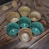 Mugs 1pc / 350ML Japanese Style Handmade Ceramic Mug Brown/Green Gradient Matte Finish Ideal Christmas Gift