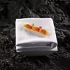 Plates Creative Irregular Ceramic High Foot Plate Restaurant Dim Sum Sushi Molecular Cuisine Display Special Tabellery