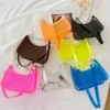 Fi vintage dames gelée couleur solide sac transparent des ararmes sans arme décontractée sacs à main mobile phephep bag festival giftes 22AC #