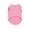 Vêtements de chien Vêtements de chat T-shirt de refroidissement pour animaux de compagnie pour chiens Cool Undershirt Gilet court à manches courtes et chemises de fille