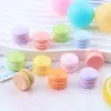 Miniatures 100 Simulation Demi Macaron Flatback Résine Cabochon Miniature Faux Aliments Fit Téléphone Décoration DIY Scrapbooking Cheveux Arcs Centre